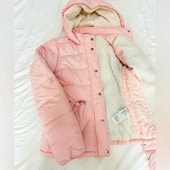 Hollister Pink Puffer Jacket with Hood - Picture 6 of 10